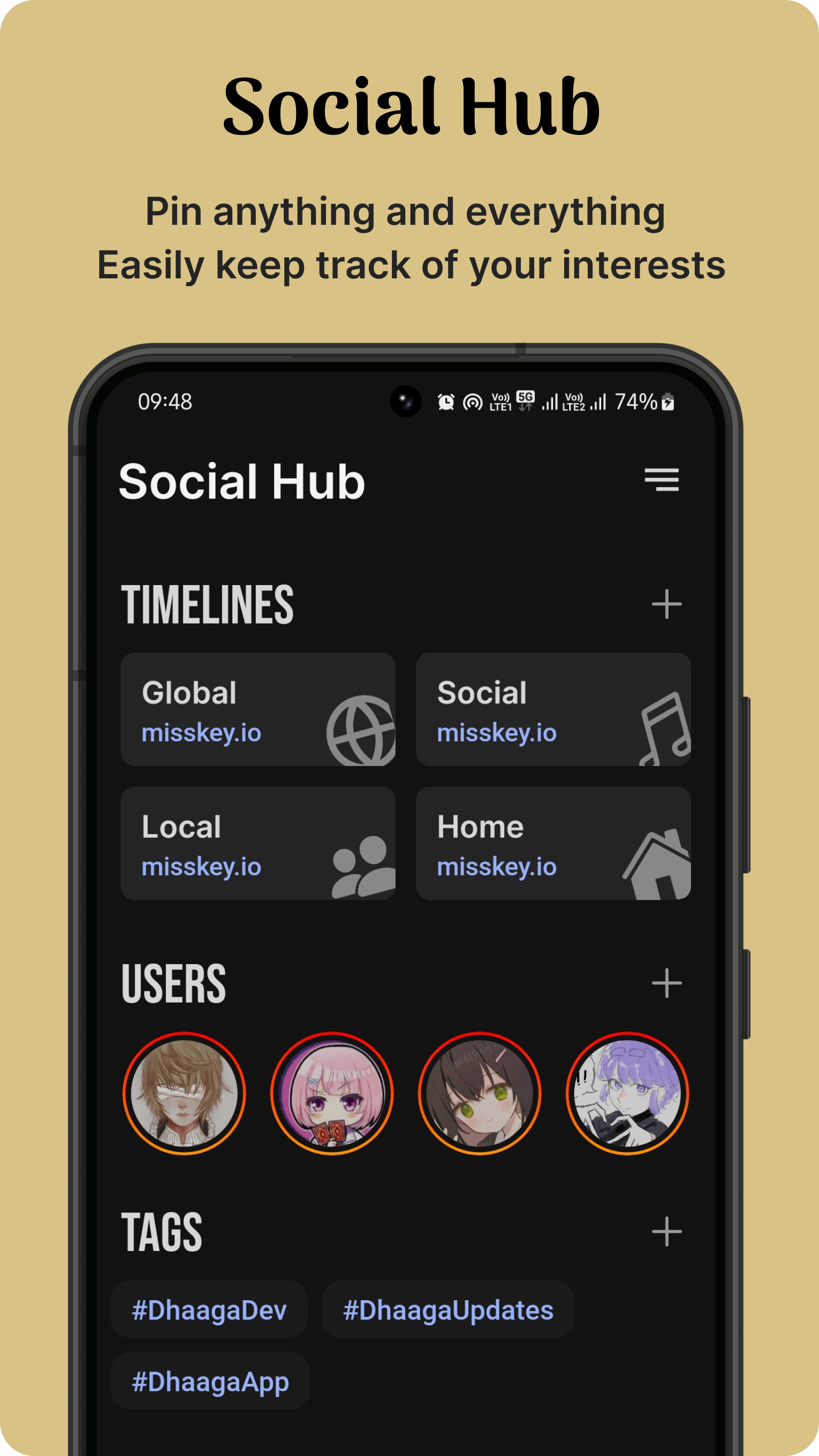 Screenshot Showcasing Multi-Account