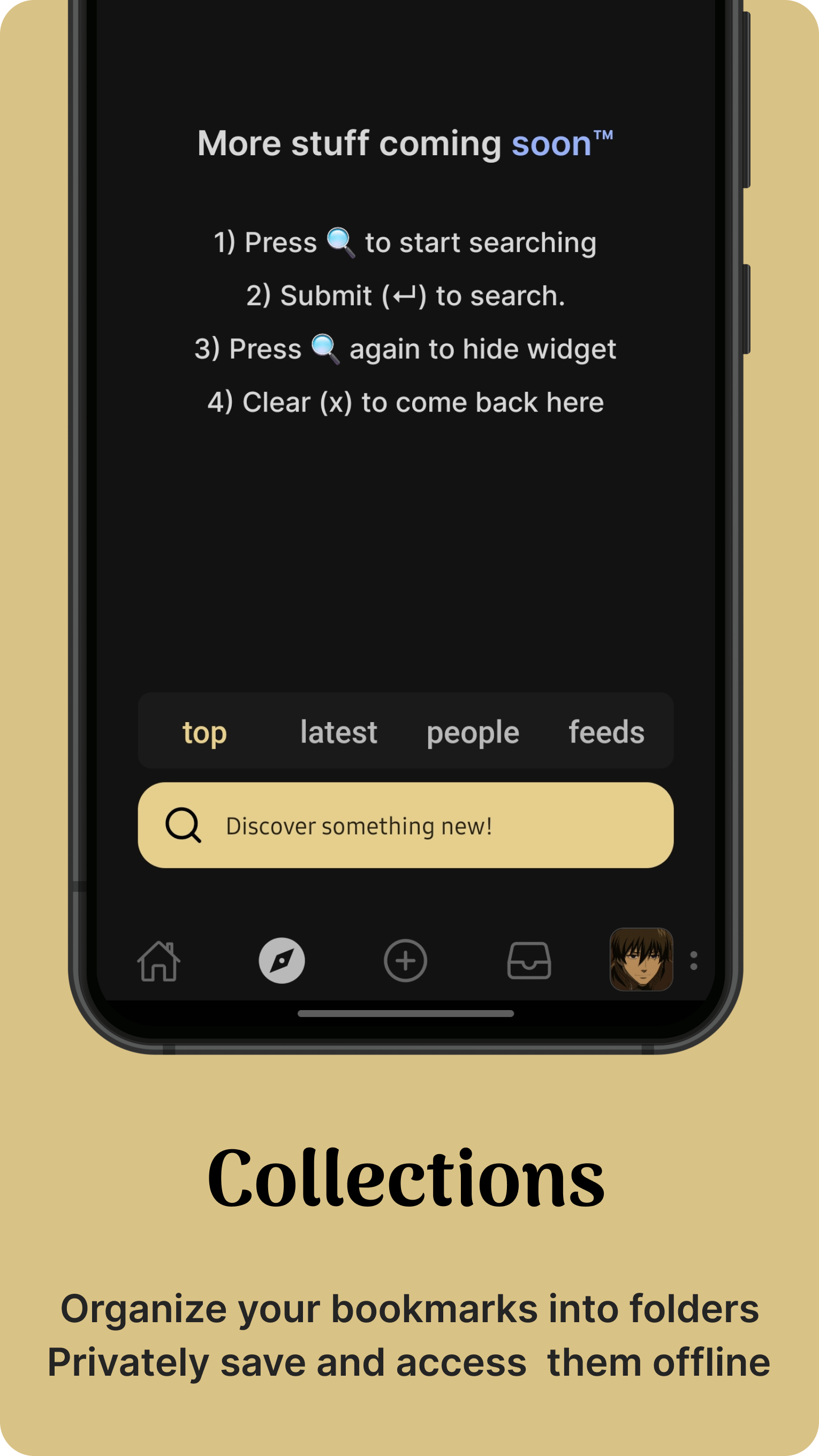 Clean Search Interface
